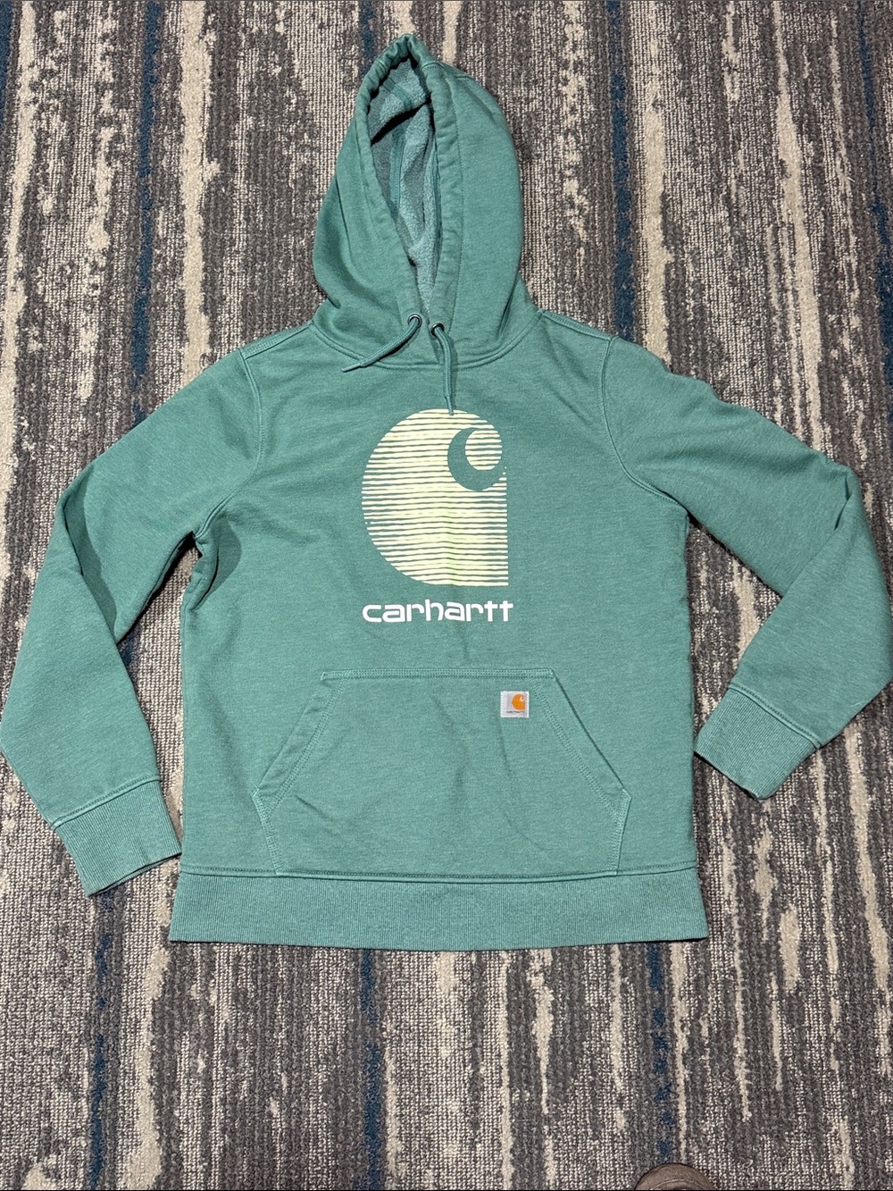 Size M 8-10 Carhartt Rain Defender Relaxed Fit Sweatshirt Hoodie